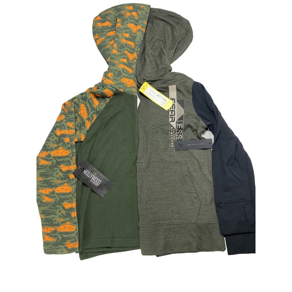 NWT Lot 2 Boys Stitch Fix Hoodie Shirts S 6 Lightweight Thermal Moisture Wicking
